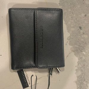Vintage gunmetal leather Liz Claiborne wallet!